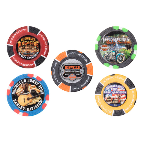 Boswell's Multi-Store Poker Chip Set (5)