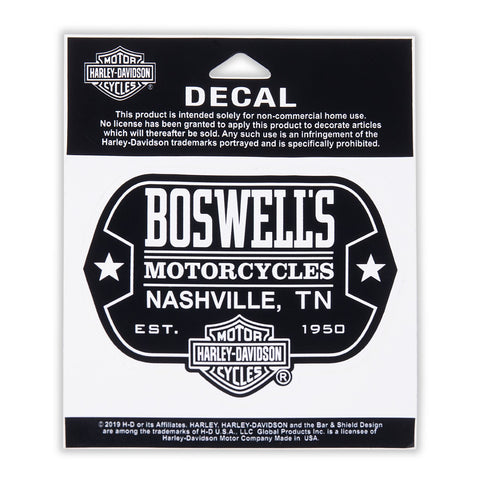 Boswell's Decal